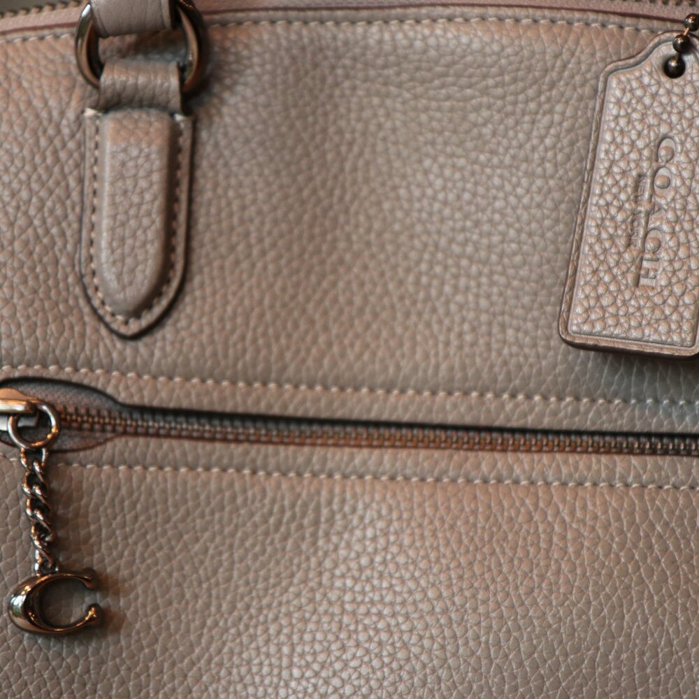 Coach Elise Grey Sachel EUC - Picture 2 of 16